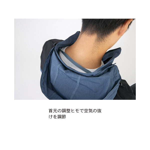 ジーベック XEBEC 空調服 半袖ブルゾン(フード付き)（ファンなし